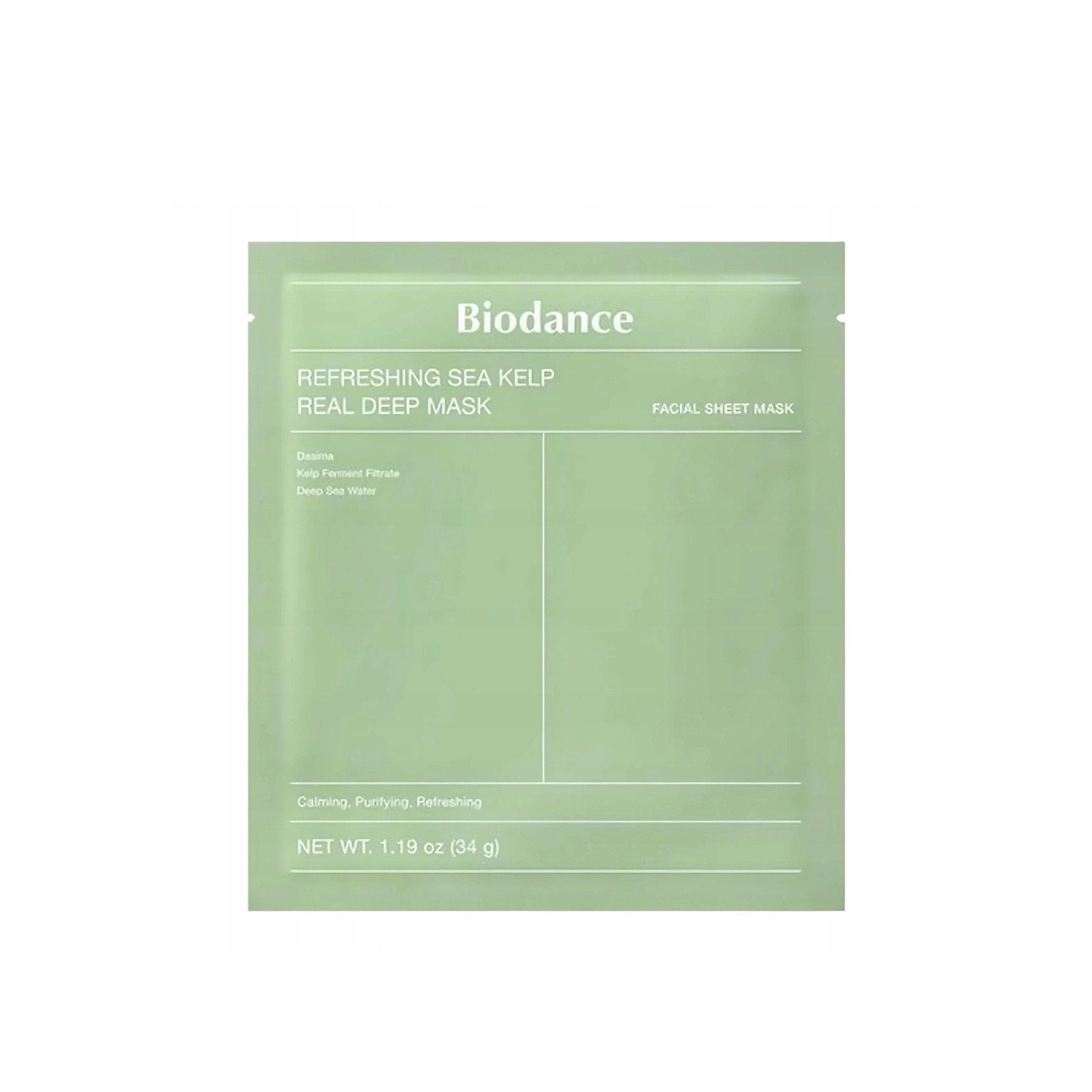 BIODANCE REFRESHING SEA KELP REAL DEEP MASK - MASCARILLA