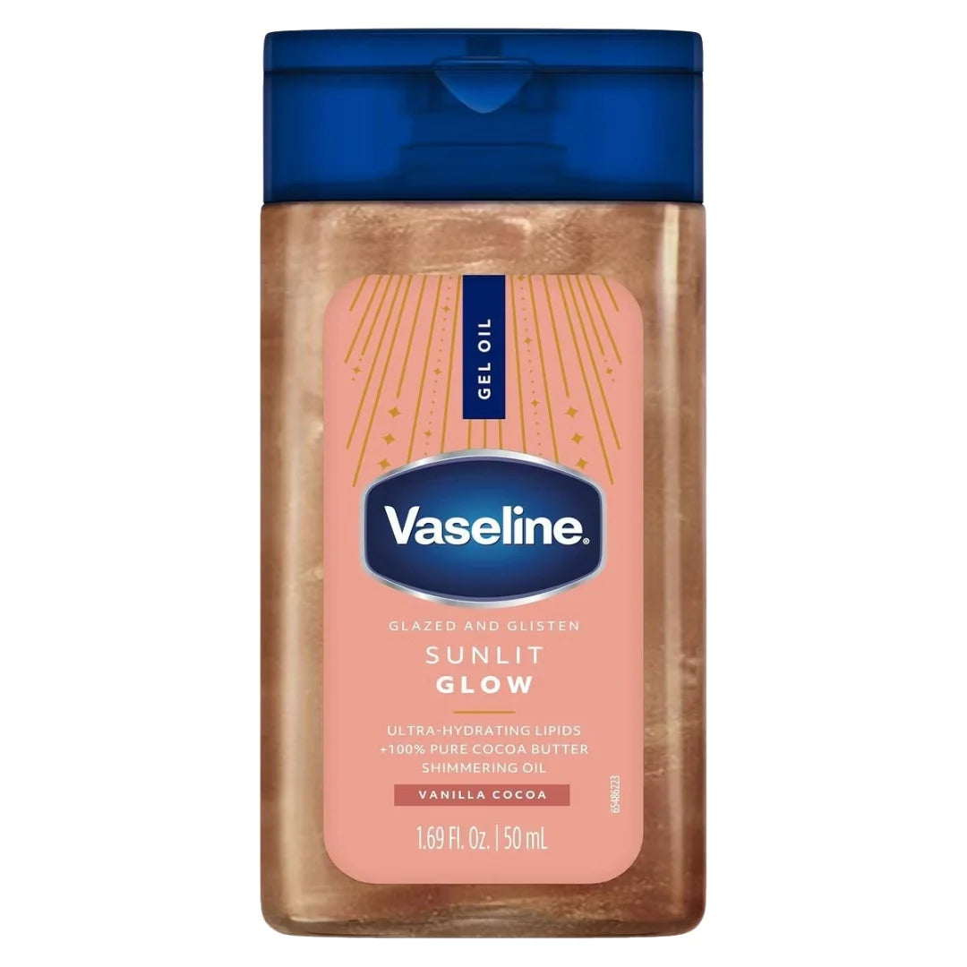 VASELINE MINIE SUNLIT GLOW GEL OIL – VANILLA COCOA